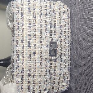 NWT Urban Expressions Tweed Bag with Chain Strap